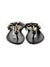Schutz 100% Leather Black Flip Flops Size 8 - photo 2