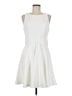 Francesca's Solid White Cocktail Dress Size M - photo 1
