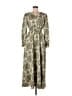 Unbranded 100% Polyester Paisley Green Casual Dress Size M - photo 1