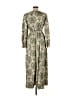 Unbranded 100% Polyester Paisley Green Casual Dress Size M - photo 2