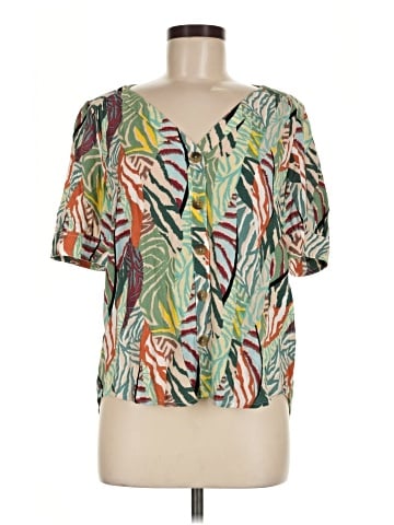 Maeve by Anthropologie Short Sleeve Blouse (view 1)