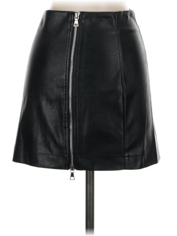 Tiger Mist Faux Leather Skirt (view 2)