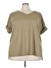 Zenana Tan Short Sleeve Top Size 3X - photo 1