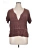 Assorted Brands 100% Rayon Brown Short Sleeve Blouse Size 1X - photo 1
