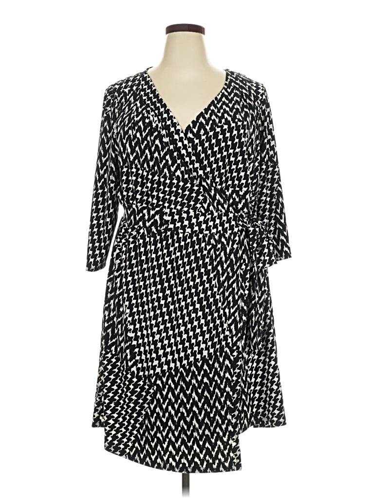 Pre-owned Lane Bryant Casual Dress In Black