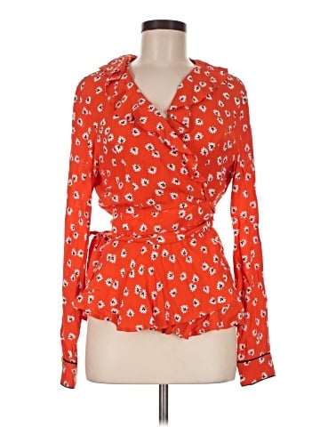 Ganni Long Sleeve Blouse (view 1)