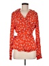 Ganni 100% Polyester Orange Long Sleeve Blouse Size EU 40 / US 10 - photo 1