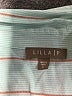 Lilla P 100% Cotton Stripes Teal Long Sleeve Button-Down Shirt Size S - photo 7