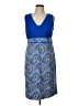 Anne Klein Paisley Blue Cocktail Dress Size 10 - photo 1
