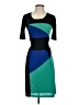 BCBGMAXAZRIA 100% Polyester Color Block Green Cocktail Dress Size XS - photo 1