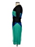 BCBGMAXAZRIA 100% Polyester Color Block Green Cocktail Dress Size XS - photo 5