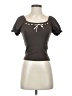 Assorted Brands Gray Short Sleeve Top Size S - photo 1