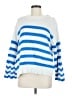 J.Crew 100% Cotton Stripes Blue Pullover Sweater Size M - photo 1