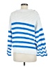 J.Crew 100% Cotton Stripes Blue Pullover Sweater Size M - photo 2