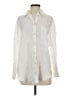 Zara Ivory Long Sleeve Button-Down Shirt Size S - photo 1