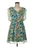 By & By 100% Polyester Tropical Teal Cocktail Dress Size S - photo 1
