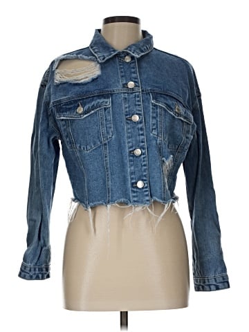 Shein Curve Denim Jacket (view 1)