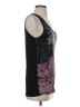 Crosby 100% Rayon Purple Black Sleeveless Top Size S (estimated) - photo 4