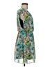 By & By 100% Polyester Tropical Teal Cocktail Dress Size S - photo 4