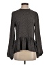 Ann Taylor LOFT 100% Polyester Polka Dots Gray Long Sleeve Blouse Size S - photo 1