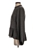 Ann Taylor LOFT 100% Polyester Polka Dots Gray Long Sleeve Blouse Size S - photo 5