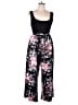 Unbranded Floral Black Jumpsuit Size 1X - photo 1