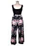 Unbranded Floral Black Jumpsuit Size 1X - photo 2