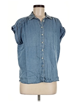 Ann Taylor Loft Sleeveless Button Down Shirt