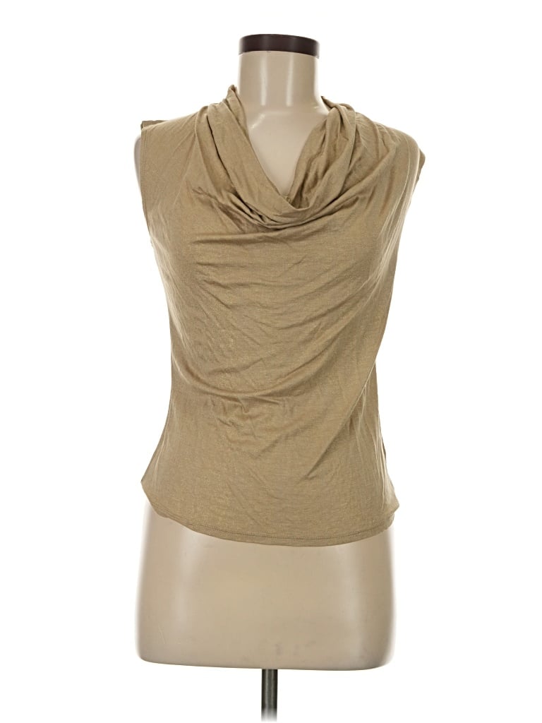 Pre-owned Bobi Sleeveless Blouse In Tan