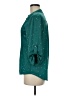 Notations Stars Teal 3/4 Sleeve Blouse Size M - photo 5