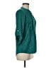 Notations Stars Teal 3/4 Sleeve Blouse Size M - photo 4