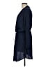 Gap 100% Polyester Solid Blue Casual Dress Size L - photo 5