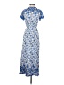 Kindred 100% Rayon Paisley Blue Casual Dress Size S - photo 2