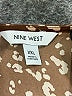 Nine West 100% Polyester Brown Short Sleeve Blouse Size XXL - photo 7