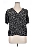 Old Navy Black Short Sleeve Blouse Size XL - photo 1