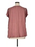 Max Studio Burgundy Short Sleeve Blouse Size 1X - photo 2