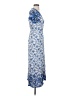Kindred 100% Rayon Paisley Blue Casual Dress Size S - photo 4