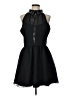 Fever 100% Polyester Solid Black Casual Dress Size L - photo 1