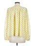 Ann Taylor 100% Polyester Yellow Long Sleeve Blouse Size M - photo 2