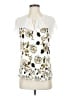 Daniel Rainn White Short Sleeve Blouse Size S - photo 1