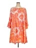 Ruby Rd. Paisley Orange Casual Dress Size 2X - photo 1