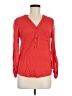 Zara Basic Red Long Sleeve Blouse Size M - photo 1