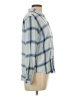 Rails 100% Rayon Plaid Blue Long Sleeve Button-Down Shirt Size L - photo 4