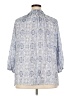 Shine Blue 3/4 Sleeve Blouse Size 3X - photo 2