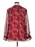 Ann Taylor LOFT 100% Polyester Red Long Sleeve Blouse Size XL - photo 2