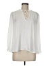 Paige 100% Polyester Ivory Long Sleeve Blouse Size M - photo 1