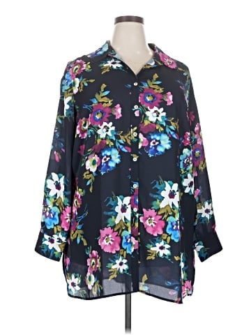 Foxcroft 3/4 Sleeve Blouse (view 1)