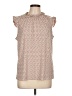 Adrianna Papell Brown Sleeveless Blouse Size L - photo 1