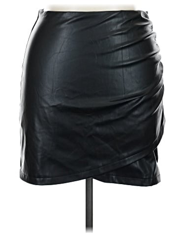 Shein Faux Leather Skirt (view 1)