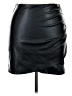 Shein 100% Polyester Black Faux Leather Skirt Size XL - photo 1